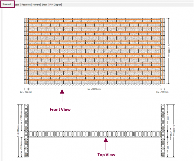 Figure 5‑78 Shear Wall Drawing